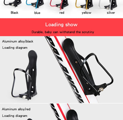 GoByGo Aluminum Alloy Bike Water Bottle Holder – Mount for Mountain & Folding Bikes, 5 Color Options