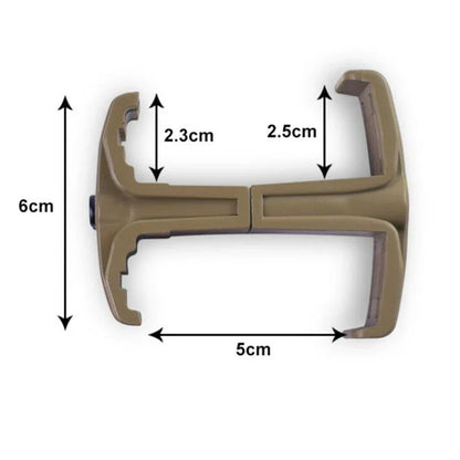 Hunting Speed Reload Tactical Flashlight Bracket – Barrel Clamp Mount for AK, M4, PMAG, M16 Airsoft Magazines