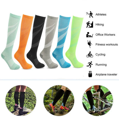 Compression Socks for Varicose Veins, Diabetics, and Sports – Nursing, Cycling, Running, Hiking Gift for Men