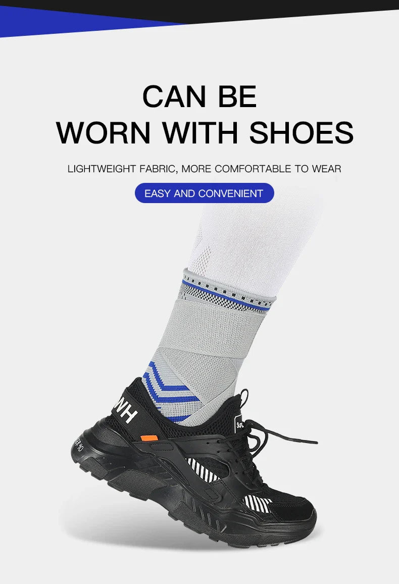 1/2 Pcs Breathable Ankle Support Compression Sleeve — Injury Recovery Joint Pain Sports Socks