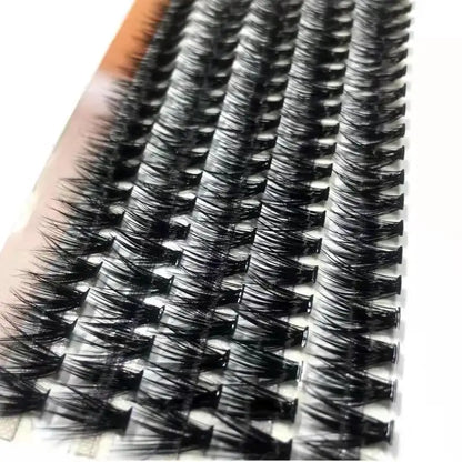 100Pcs Individual Eyelash Clusters (10D/20D/30D/40D) – C/D/DD Natural False Eyelash Extensions Lash Grafting Bunch Set