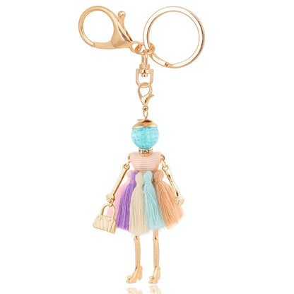 Trendy Women’s Metal Charm Keychain 2026 – Cute Statement Bag Pendant Jewelry Gift for Ladies
