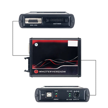 Online Unlimited KESS 2.80 EU Red & KTAG V7.020 OBD2 ECU Chip Tuning Tools – 4 LED Programmer with Version 5.017 Software