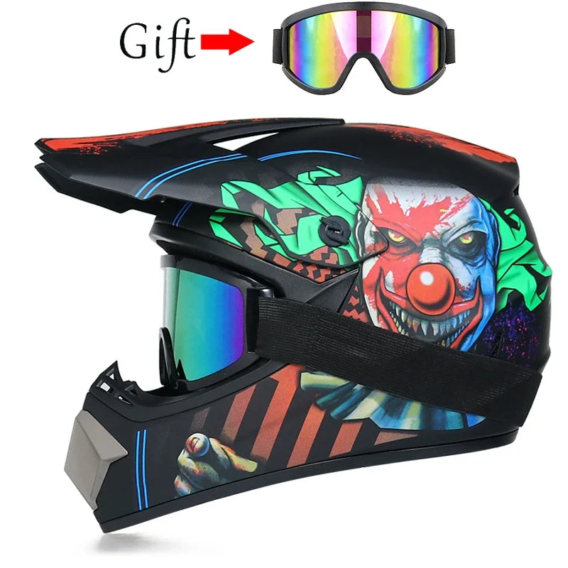 Children's Motorcycle Helmet - Off-Road Motocross Bike Helmet for Downhill & Cycling