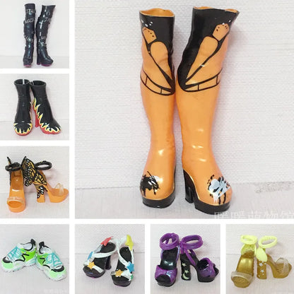 Original Rainbow School Doll – Multi-Style Shoes & DIY Dress-Up Accessories for Girls