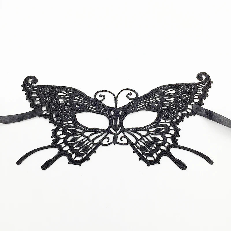 Sexy Lace Eye Mask for Women — Venetian Masquerade, Halloween & Carnival Half-Face Cosplay Party Mask