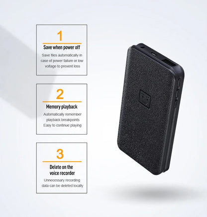 8-64GB Digital Voice Recorder – Hidden Sound-Activated Espia Dictaphone with Magnet, Long-Distance Recording, MP3 & U-Disk