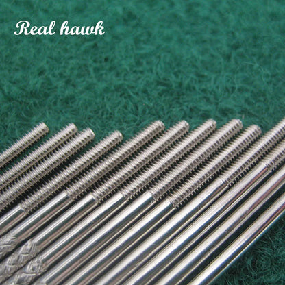 10PCS Metal Push Rods M2 – 20-120mm Threaded Connecting Rods for RC Parts & DIY Projects