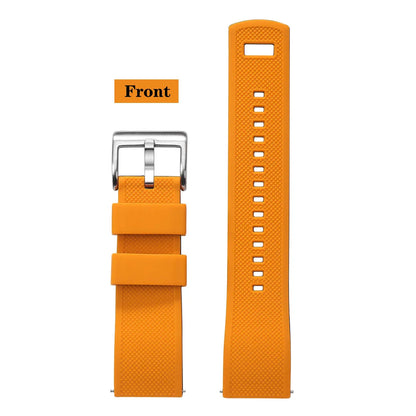 Premium Silicone Watch Band – Quick Release Rubber Strap, 18mm 20mm 22mm Replacement Watchband