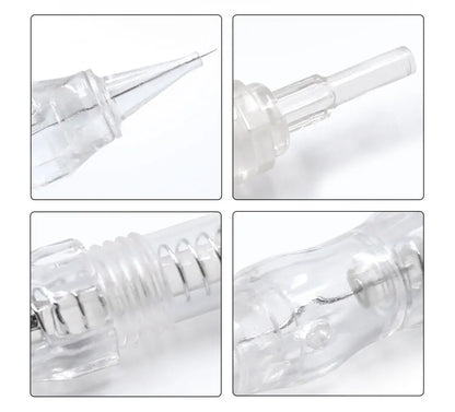 Biomaser 10PCS Revolution Tattoo Needles – 1R, 2R, 3R, 5R Permanent Makeup Cartridge for Eyebrow Tattoo Machines