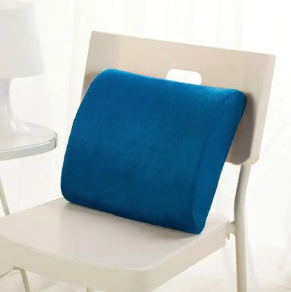 Ergonomic Bamboo Memory Foam Seat & Back Cushion – Slow Rebound Waist Support for Home & Office Chairs