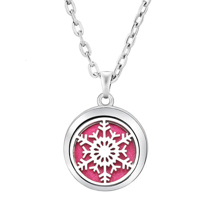 Stainless Steel Tree of Life Aromatherapy Necklace – Essential Oil Diffuser Pendant for Women