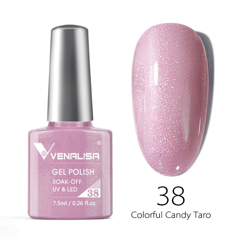 VENALISA 7.5ml HEMA-Free Nail Gel Polish – VIP4 Semi-Permanent Soak-Off UV/LED Gel Varnish, Full Coverage Nail Lacquer