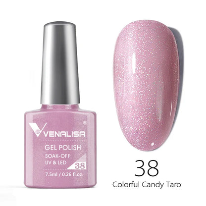 VENALISA 7.5ml HEMA-Free Nail Gel Polish – VIP4 Semi-Permanent Soak-Off UV/LED Gel Varnish, Full Coverage Nail Lacquer