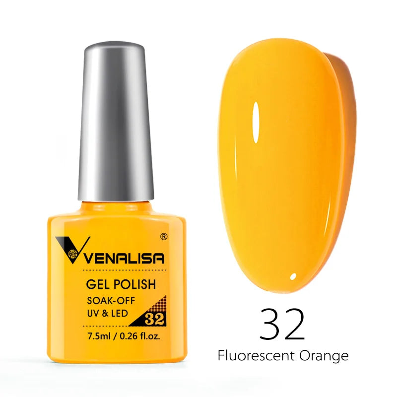 VENALISA 7.5ml HEMA-Free Nail Gel Polish – VIP4 Semi-Permanent Soak-Off UV/LED Gel Varnish, Full Coverage Nail Lacquer