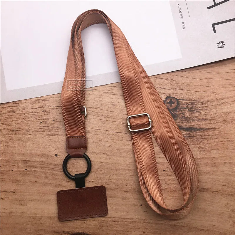 Polyester Adjustable Webbing Lanyard – Wrist & Neck Sling, Multifunctional Mobile Phone Rope with Gasket