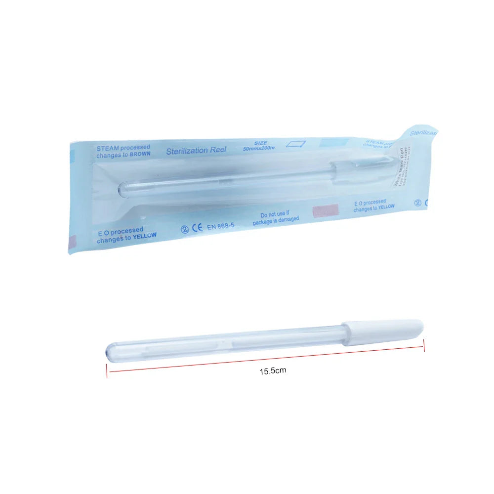 2PCS Eyebrow Marker Pens — Microblading & Permanent Makeup Surgical Skin Tattoo Accessories White Scribe Tools