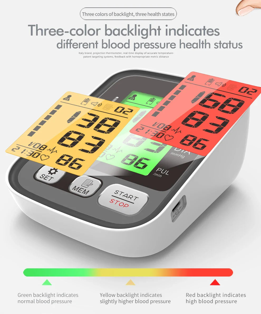 KIUZOU Upper Arm Automatic Blood Pressure Monitor – Sphygmomanometer for Accurate Arterial Pressure Measurement