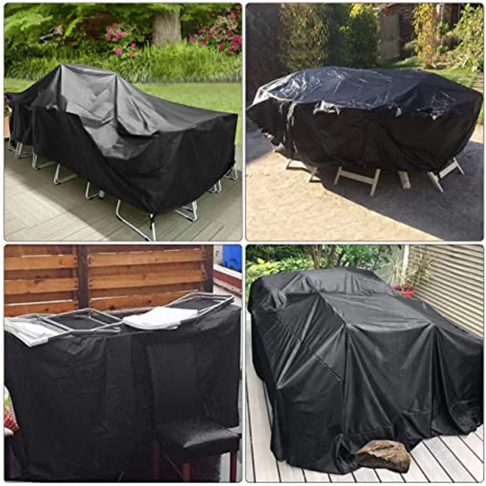 Durable 210D Heavy Duty Waterproof Patio Furniture Cover - Protect Your Outdoor Sofa, Table, and Chairs from Rain, Snow, and Wind