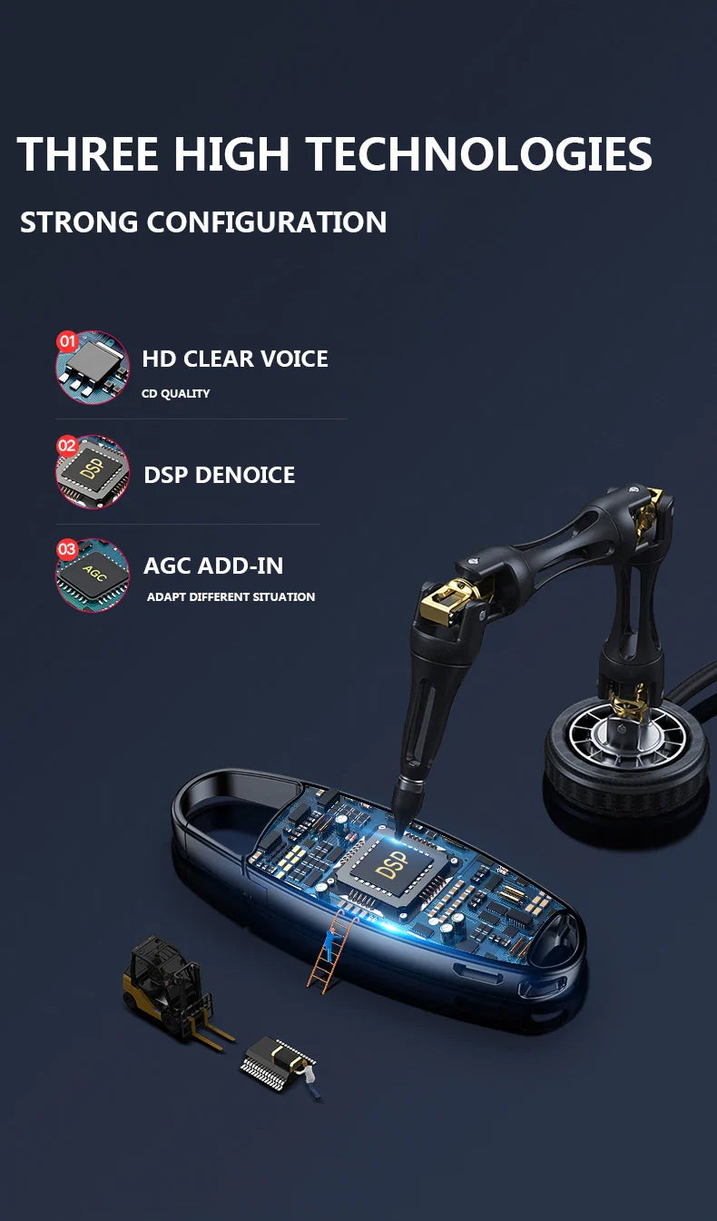 Vandlion V13 USB Digital Voice Recorder – One-Button Record, OTG MP3 Flash Drive, Hi-Fi Noise Reduction Dictaphone