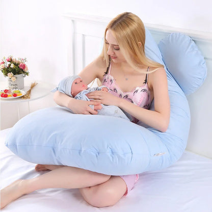 PANGDUBE Pregnancy Pillow 130×70cm – Sleeping, Nursing & Breastfeeding Support Cushion for Women
