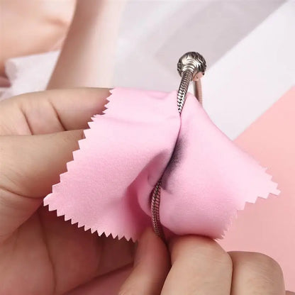 Silver Polishing Cloth – 8x8cm Reusable Jewelry Cleaning Wipes (10/50PCS) Anti-Tarnish