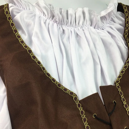 Pirates of the Caribbean Cosplay Costume – Adult Captain Jack Sparrow Outfit for Men & Women, Halloween Party
