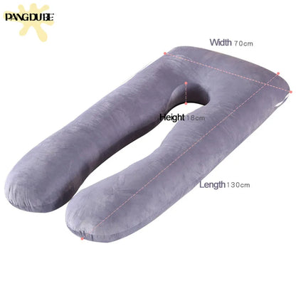 PANGDUBE Pregnancy Pillow 130×70cm – Sleeping, Nursing & Breastfeeding Support Cushion for Women