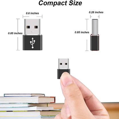 USB 3.0 to USB-C 3.1 Adapter – Mini Hi-Speed Type-C Female to USB-A Male Converter for Fast Charging & Data Sync OTG
