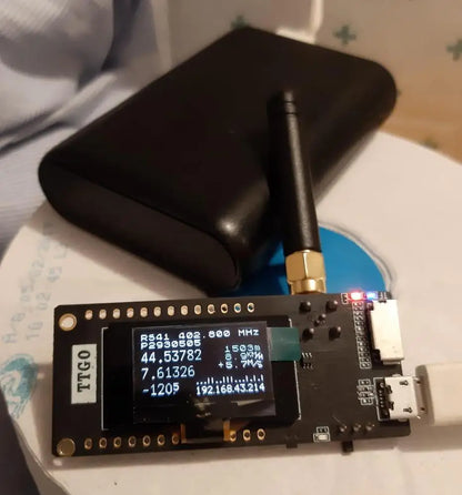 LILYGO® TTGO LoRa32 V2.1 ESP32 Wireless Module – 433/868/915MHz, OLED 0.96 Inch, Bluetooth, WiFi, SD Card, SMA
