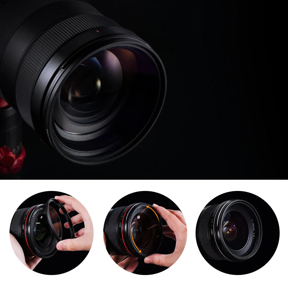 K&F Concept Ultra Slim MC UV Protection Filter — Multi-Coated HD Lens Filter (37mm to 82mm)