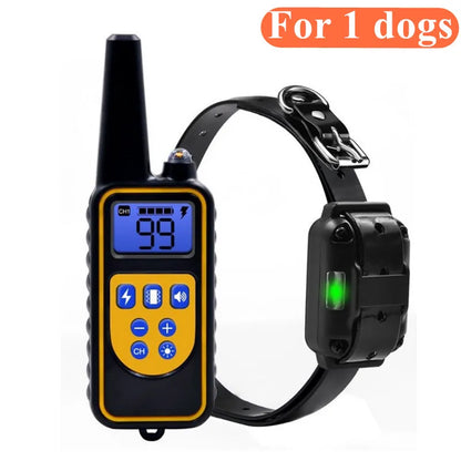 Waterproof Electric Dog Training Collar with Remote – Rechargeable Anti-Bark Control Device for All Dog Sizes