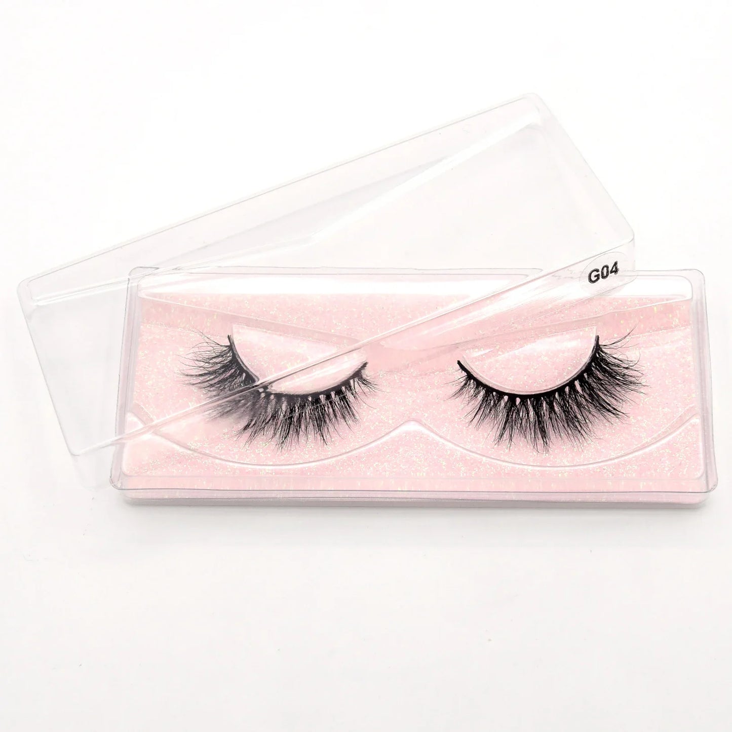 Visofree 13mm 3D Mink Eyelashes – Natural Long Handmade Cruelty-Free False Lashes for Makeup G04