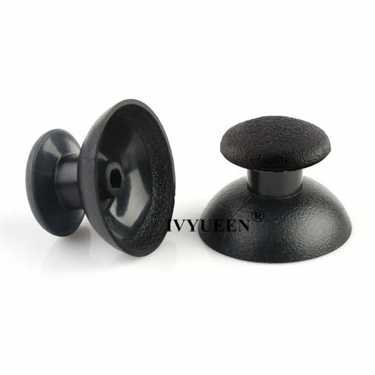 IVYUEEN 100PCS Black Analog Stick Caps – Thumb Grip Covers for PS5, PS4, PS3 & Xbox Controllers