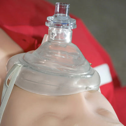 Professional CPR Breathing Mask with One-Way Valve — Reusable First Aid Rescue Tool