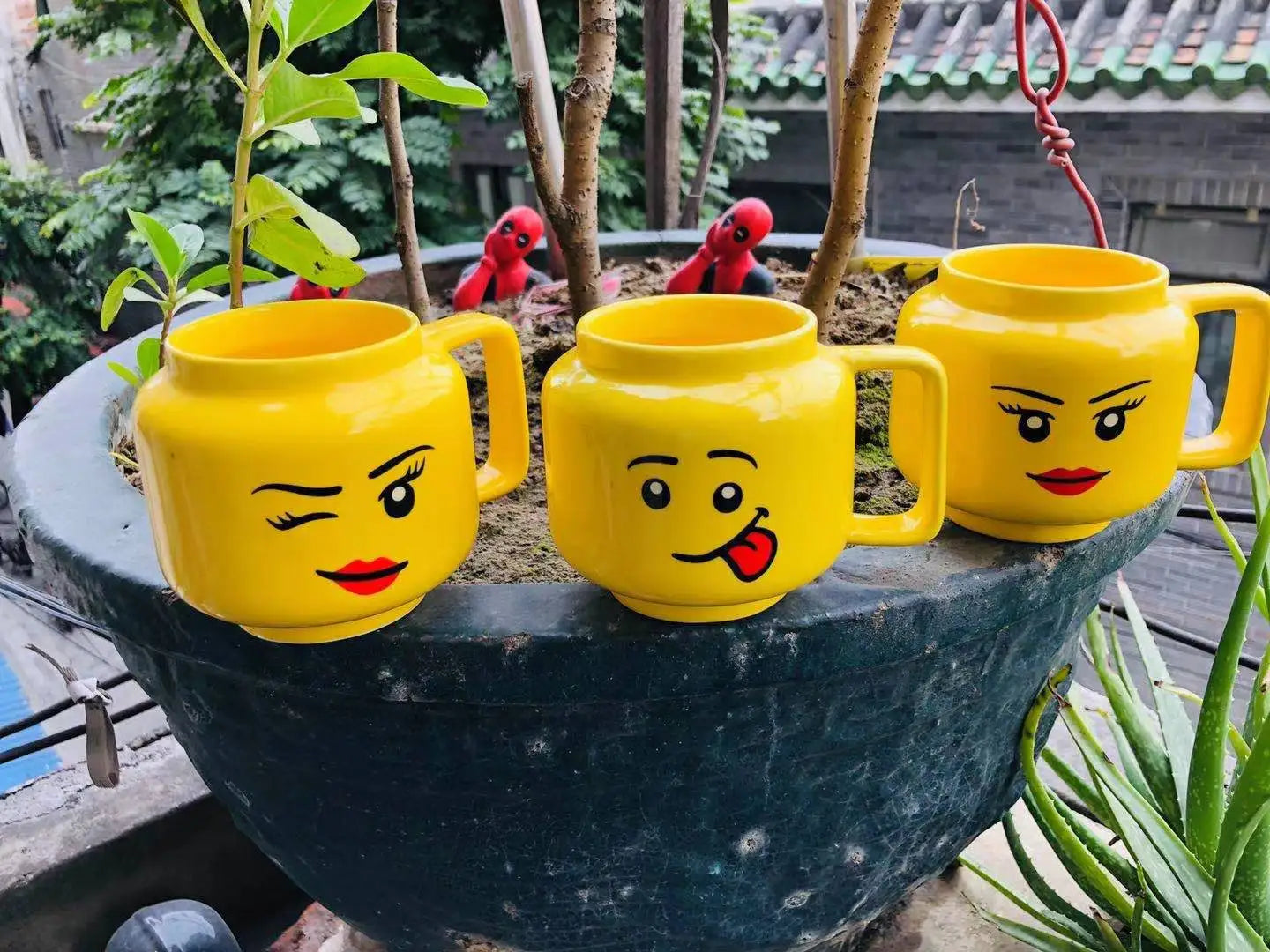 Smile Cartoon Ceramic Mug - Cute Funny Expression Coffee, Milk & Tea Cup for Kids & Home