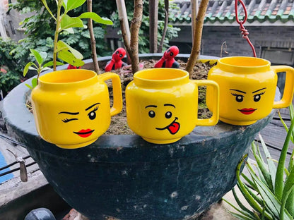 Smile Cartoon Ceramic Mug - Cute Funny Expression Coffee, Milk & Tea Cup for Kids & Home