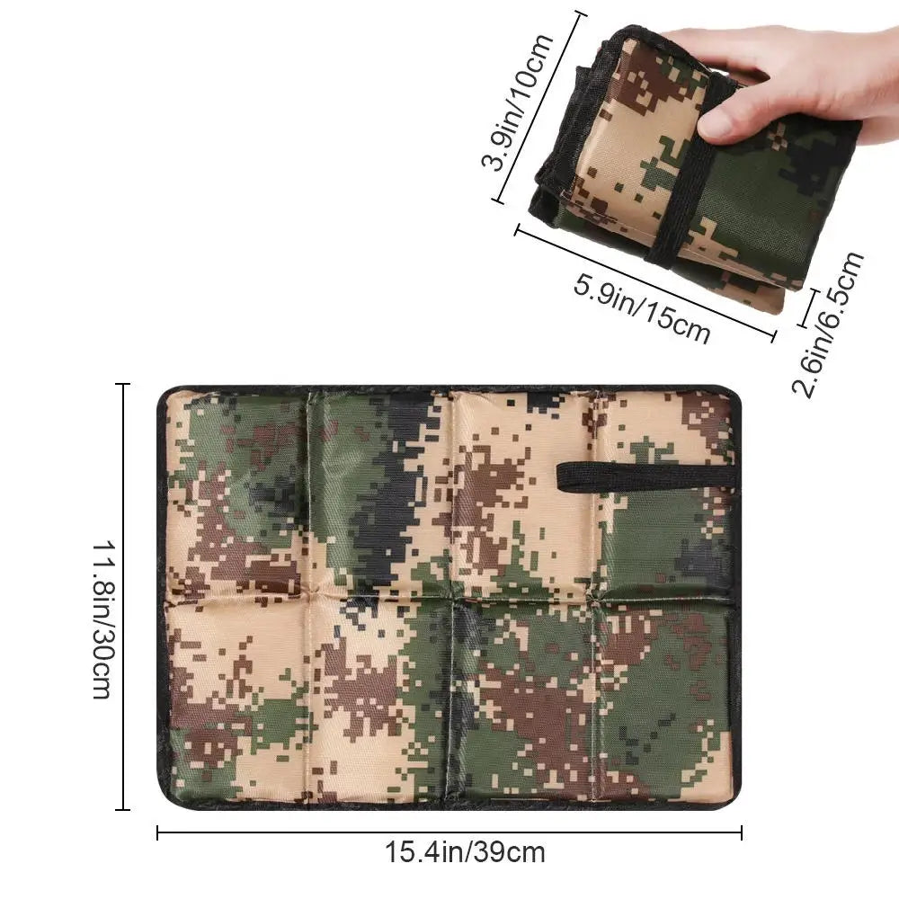 Portable Folding Camping Mat – Waterproof Oxford Foam Sitting Pad for Hiking, Beach, Picnic & Outdoor Use