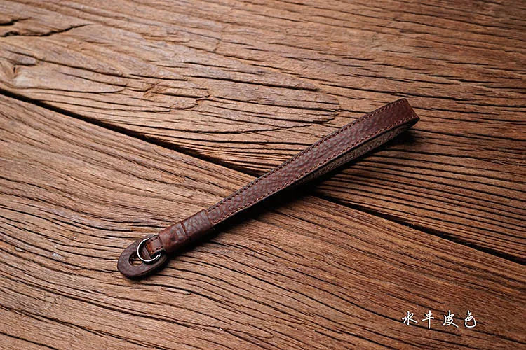 AYdgcam Genuine Leather Camera Wrist Strap - Handmade Adjustable Hand Grip for Fujifilm XT4 X100F Leica Q2 Canon Nikon Sony Lumix Panasonic Cameras