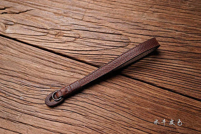 AYdgcam Genuine Leather Camera Wrist Strap - Handmade Adjustable Hand Grip for Fujifilm XT4 X100F Leica Q2 Canon Nikon Sony Lumix Panasonic Cameras