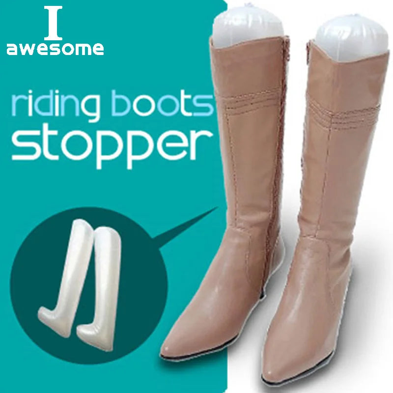 2PCS Plastic Shoe Hangers – Inflatable Long Boot Holders, 32cm & 50cm Shoe Stand, Stretcher, Support & Shaper Shoe Trees