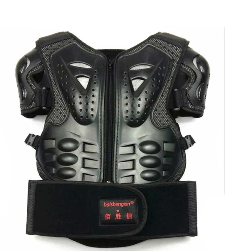 Kids Motocross Body Armor Vest – Chest, Spine & Knee Protection Gear for Boys & Girls (Height 0.85–1.7m)