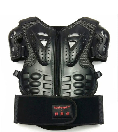 Kids Motocross Body Armor Vest – Chest, Spine & Knee Protection Gear for Boys & Girls (Height 0.85–1.7m)