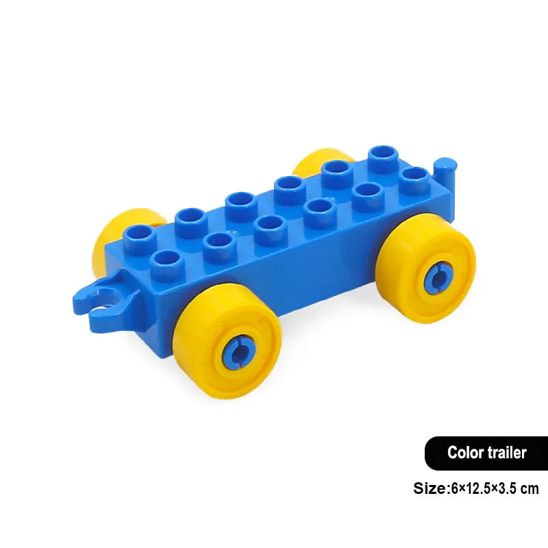 New Large Building Blocks Toys – Cartoon Princess Carriage, Car & Airplane Vehicle Models, Big Bricks Gift for Kids