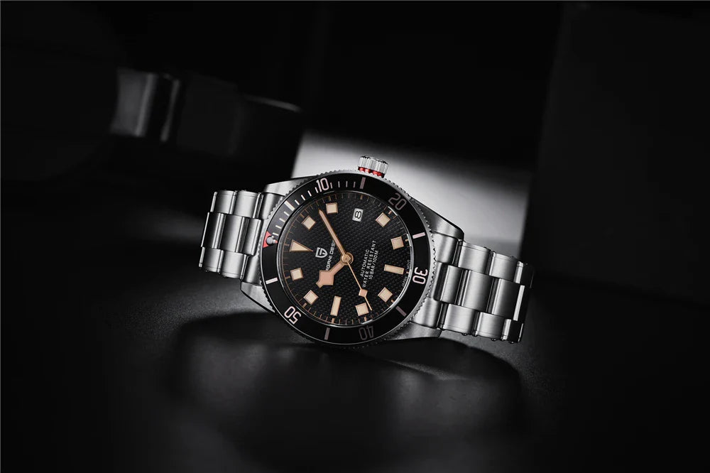 PAGANI DESIGN 2025 BB58 Men's Watch – Retro Automatic NH35A Mechanical, Luxury 100M Waterproof Wristwatch
