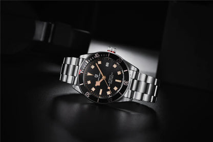 PAGANI DESIGN 2025 BB58 Men's Watch – Retro Automatic NH35A Mechanical, Luxury 100M Waterproof Wristwatch