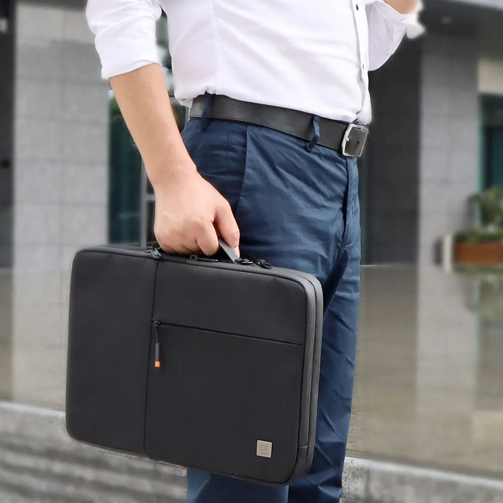 WIWU Portable Laptop Sleeve 13/14/15.6 Inch - Double Layer Waterproof Case for MacBook Air 2022 and Other Laptops