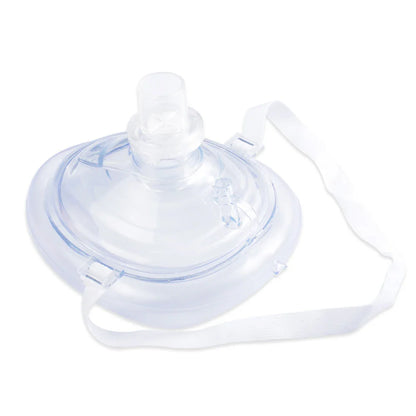 Professional CPR Breathing Mask with One-Way Valve — Reusable First Aid Rescue Tool