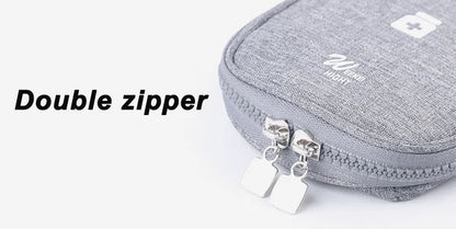 Mini Portable Medicine Storage Bag — Travel First Aid Organizer for Camping, Emergency, and Survival, Pill Case