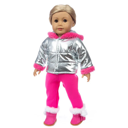 18-Inch Girl Doll Winter Coat – Jacket Outfit for 43cm Newborn Baby Dolls